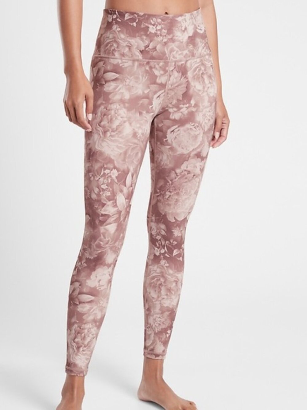 Athleta Women's Size Small Pink Floral Elation Printed Tight Leggings